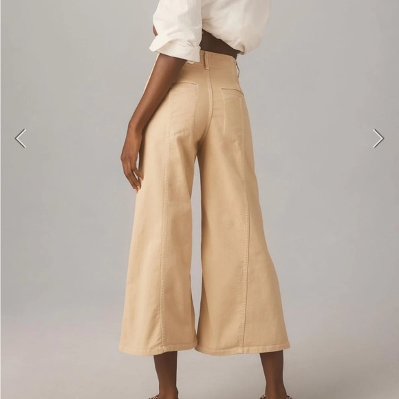 Delaney Crop Clean-seamed High-rise Wide Leg Jeans - Picture 2 of 6